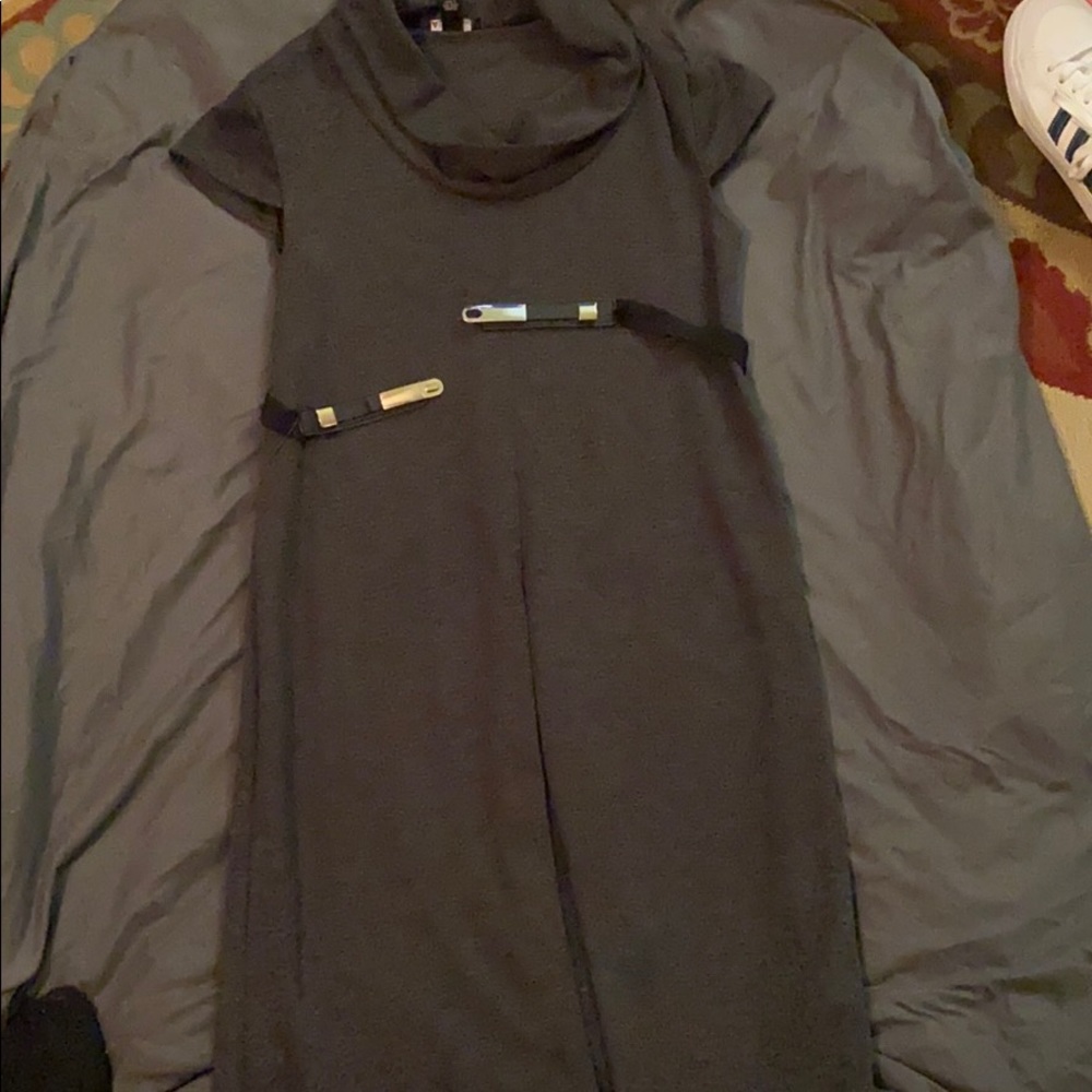 A gray dress